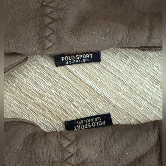 Ralph Lauren Polo Sports Men’s L Brown Nubuck Leather Lined Gloves - Picture 5 of 12